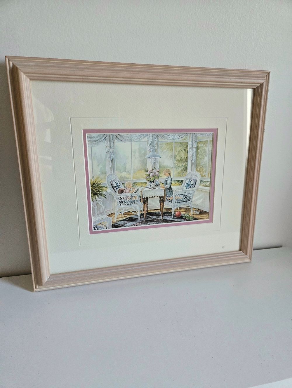 Vintage Trish Romance "Tea Party" Print